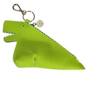 Bath & Body Works Green Dinosaur Coin Purse Keychain Charm‎ Kids
